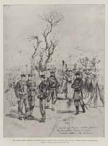 The Eastern Crisis, English and French Sailors guarding the Road from Canea to Suda, Turkish Patrol in the Distance by Melton Prior